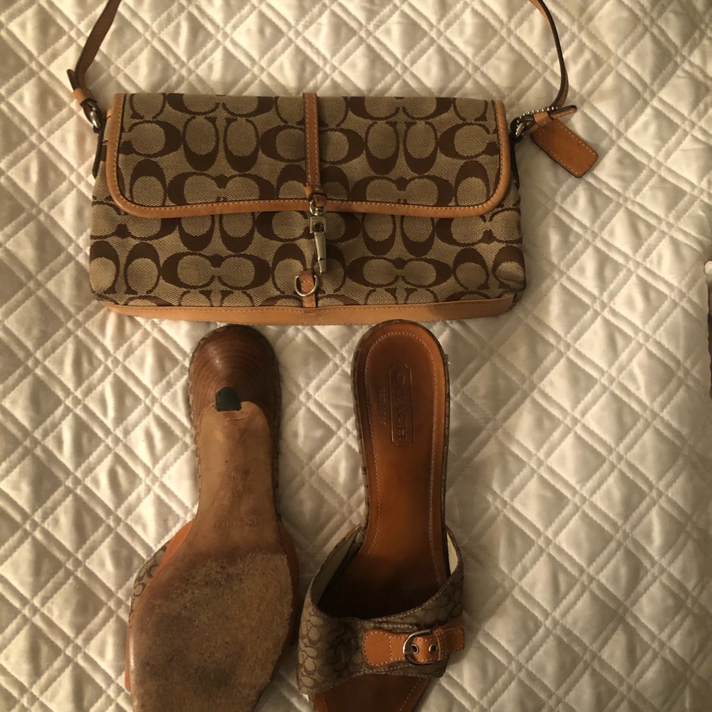 Coach purse shoes set